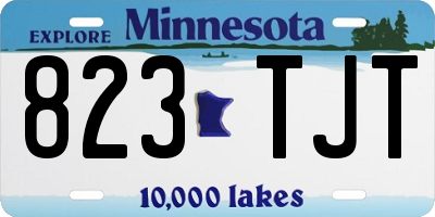MN license plate 823TJT
