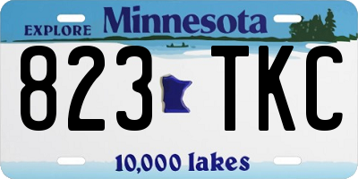 MN license plate 823TKC
