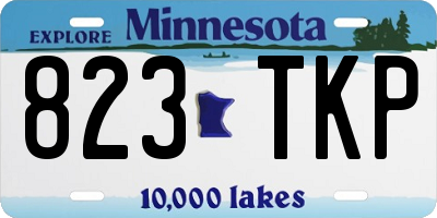 MN license plate 823TKP