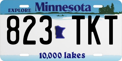 MN license plate 823TKT