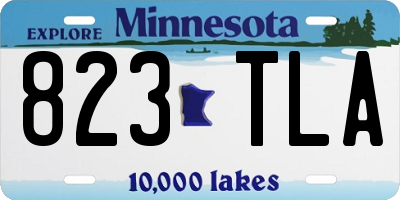 MN license plate 823TLA