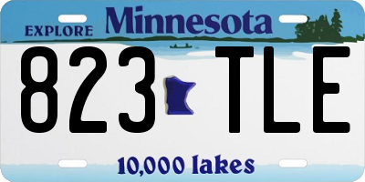 MN license plate 823TLE