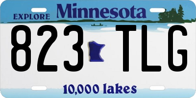 MN license plate 823TLG
