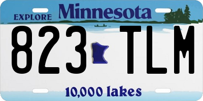 MN license plate 823TLM