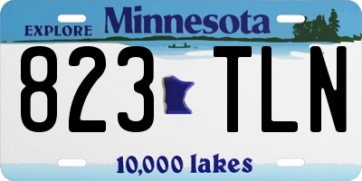 MN license plate 823TLN