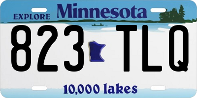 MN license plate 823TLQ
