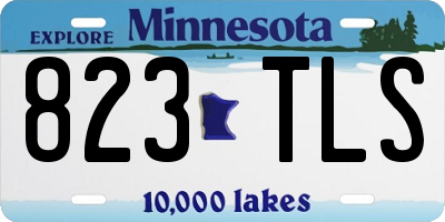 MN license plate 823TLS
