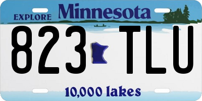 MN license plate 823TLU