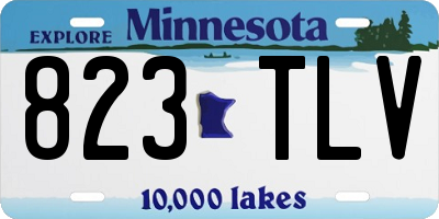 MN license plate 823TLV