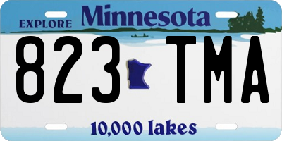 MN license plate 823TMA