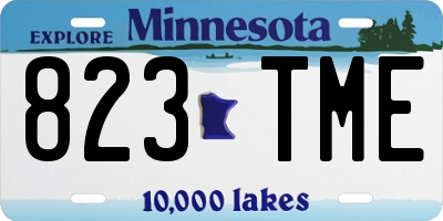 MN license plate 823TME