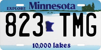 MN license plate 823TMG