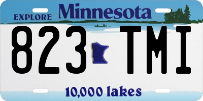 MN license plate 823TMI