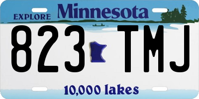 MN license plate 823TMJ