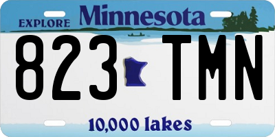 MN license plate 823TMN