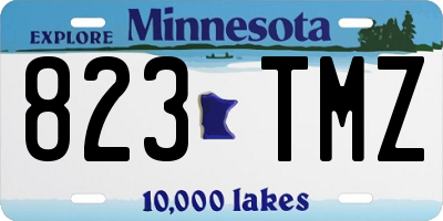 MN license plate 823TMZ