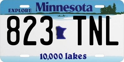 MN license plate 823TNL