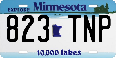 MN license plate 823TNP