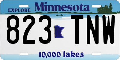 MN license plate 823TNW