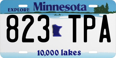 MN license plate 823TPA