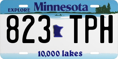MN license plate 823TPH