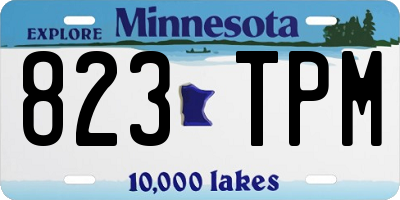 MN license plate 823TPM
