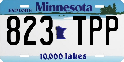 MN license plate 823TPP