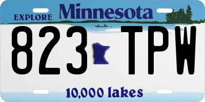 MN license plate 823TPW