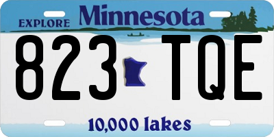 MN license plate 823TQE