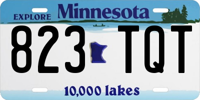 MN license plate 823TQT