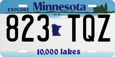 MN license plate 823TQZ