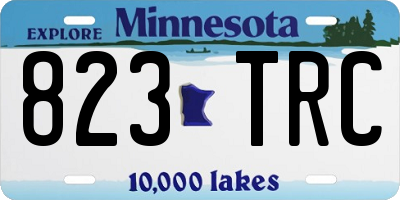 MN license plate 823TRC