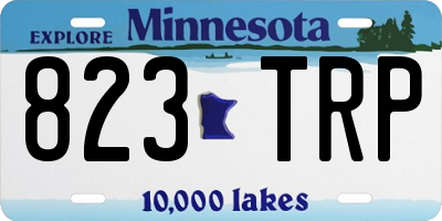 MN license plate 823TRP