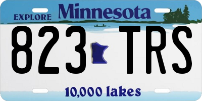 MN license plate 823TRS