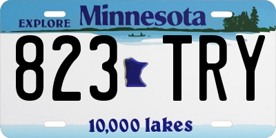 MN license plate 823TRY