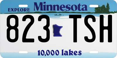 MN license plate 823TSH