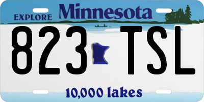 MN license plate 823TSL