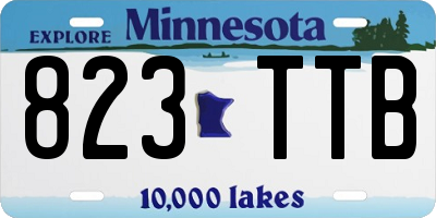 MN license plate 823TTB