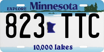 MN license plate 823TTC