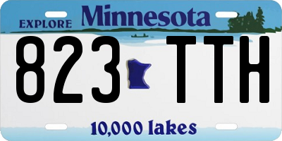 MN license plate 823TTH