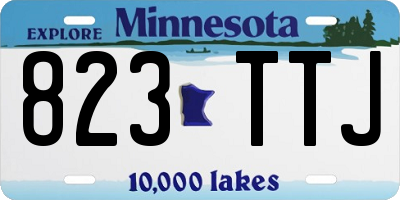 MN license plate 823TTJ