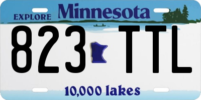MN license plate 823TTL