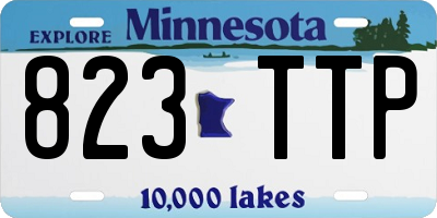 MN license plate 823TTP