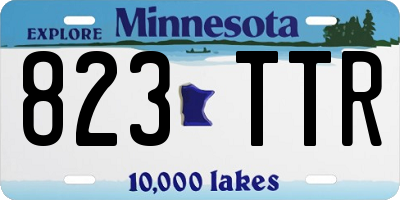 MN license plate 823TTR
