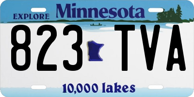 MN license plate 823TVA