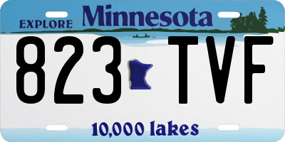 MN license plate 823TVF