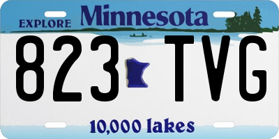 MN license plate 823TVG