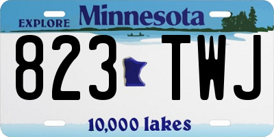 MN license plate 823TWJ