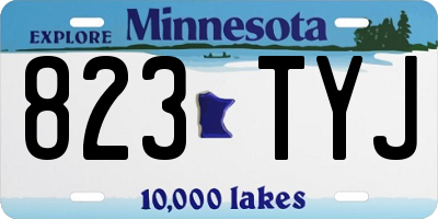 MN license plate 823TYJ