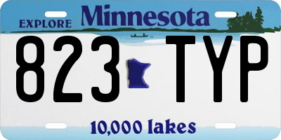 MN license plate 823TYP